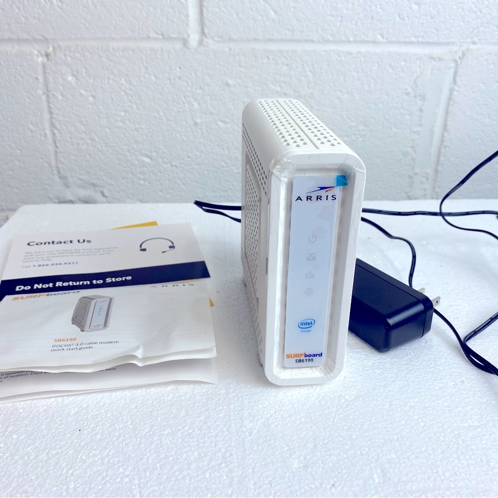 ARRIS Surfboard SB6190 - 32x8 Docsis 3.0 Cable Modem - White